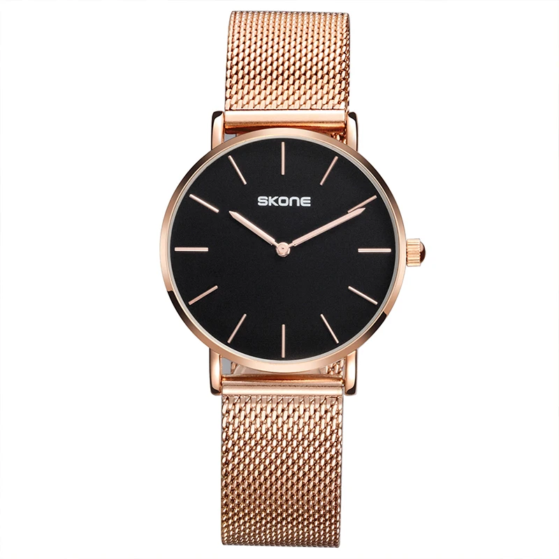 SKONE 7435 beautiful rose gold girls quartz watch perfect Mesh Strap water resist analog display super slim bracelet hand watch
SKONE 7435 beautiful rose gold girls quartz watch perfect Mesh Strap water resist analog display super slim bracelet hand watch