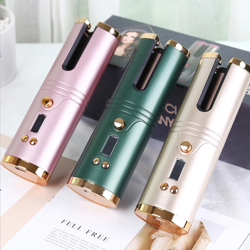 Rotating Heating Ceramic Automatic Interchangeable Wireless Curling Iron 
Rotating Heating Ceramic Automatic Interchangeable Wireless Curling Iron
