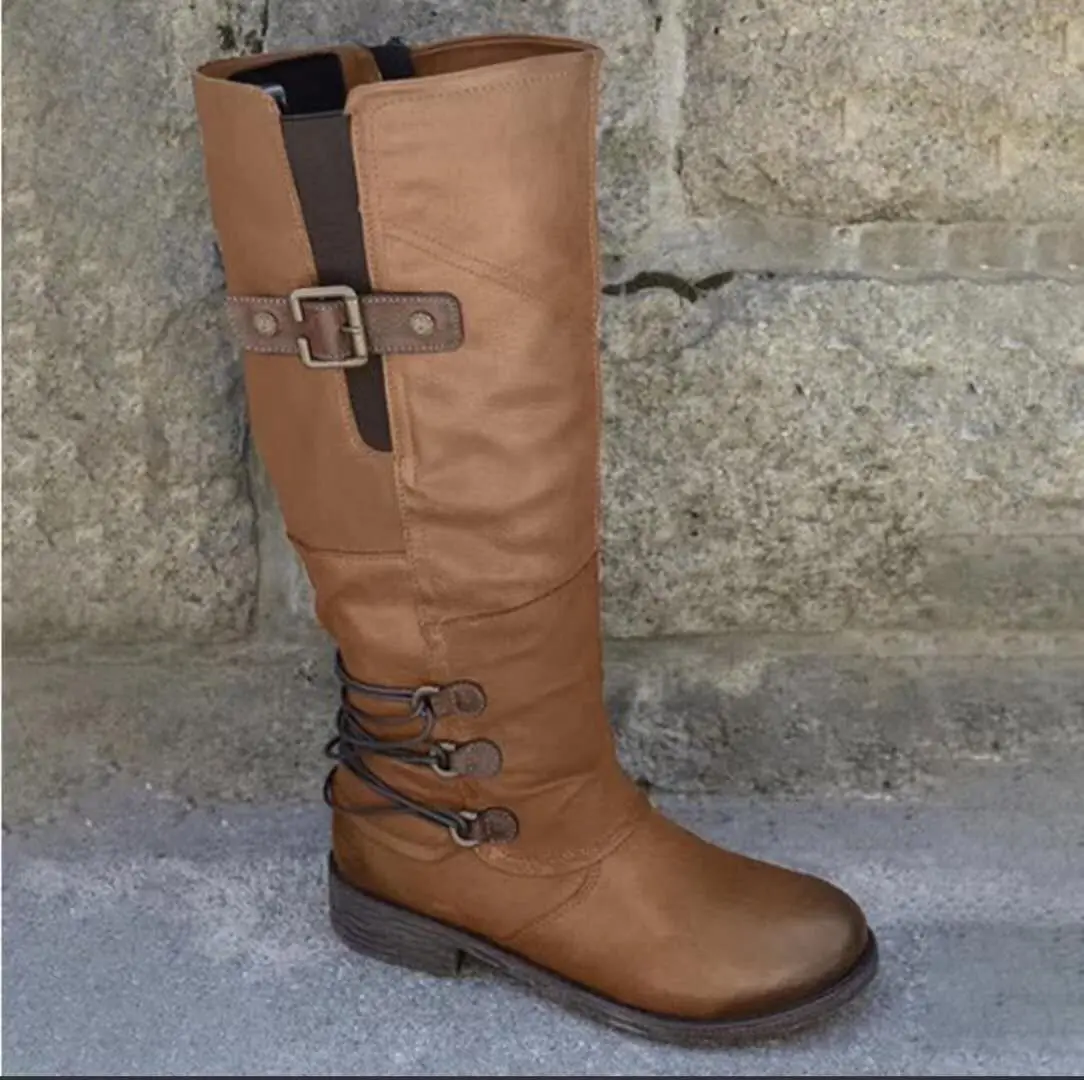 Hot Selling Outdoor Ladies Boots Plus Size Candy Color Square Heel Side Zipper Belt Buckle Ladies Winter Boots
Hot Selling Outdoor Ladies Boots Plus Size Candy Color Square Heel Side Zipper Belt Buckle Ladies Winter Boots