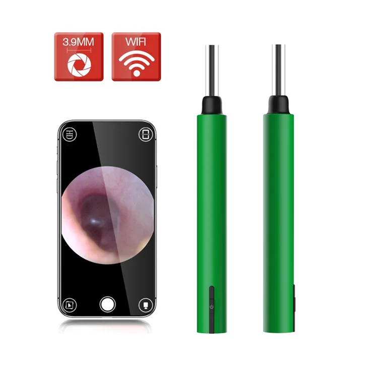 3.5mm wifi Otoscope earpick with light Picks wireless sharper shoot image ear cleaning endoscope camera flashlight otoscope, Green red black
3.5mm wifi Otoscope earpick with light Picks wireless sharper shoot image ear cleaning endoscope camera flashlight otoscope, Green red black