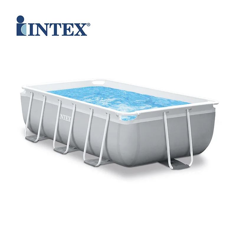 INTEX 26784 Size 300*175*80 CM In Door or Out Door Swimming Pool Inflatable Square Family Bracket Swimming Pool With Pump, Blue/gray
INTEX 26784 Size 300*175*80 CM In Door or Out Door Swimming Pool Inflatable Square Family Bracket Swimming Pool With Pump, Blue/gray