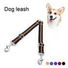 Safety Dog Collars Leash Nylon Reflective Silk Ribbon With Secure Hardware Hook