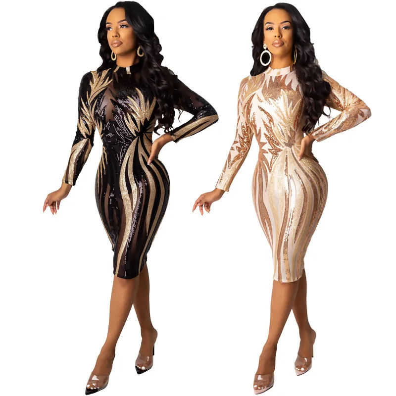 2021 Wholesale Fashion Women's See-Through Sexy Sequin Dress Casual Dress Girl, Black, white
2021 Wholesale Fashion Women's See-Through Sexy Sequin Dress Casual Dress Girl, Black, white