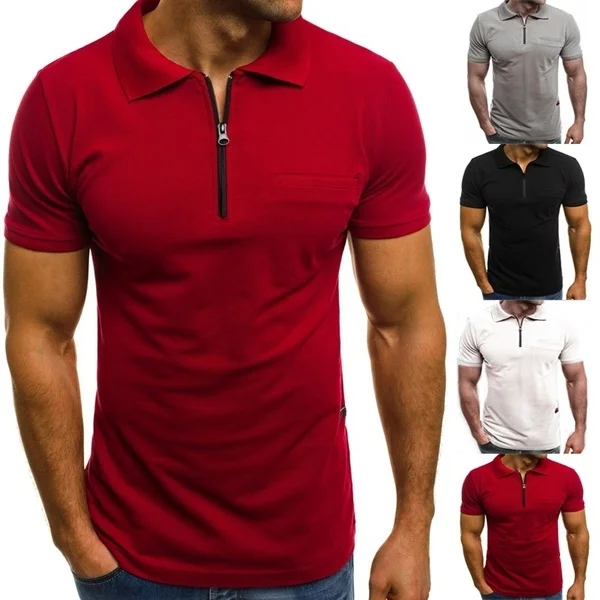 Summer Business Casual Solid Short Sleeve Men Polo Shirts Fashion Streetwear Male Top Tees, White,red,black,light gray,navy
Summer Business Casual Solid Short Sleeve Men Polo Shirts Fashion Streetwear Male Top Tees, White,red,black,light gray,navy