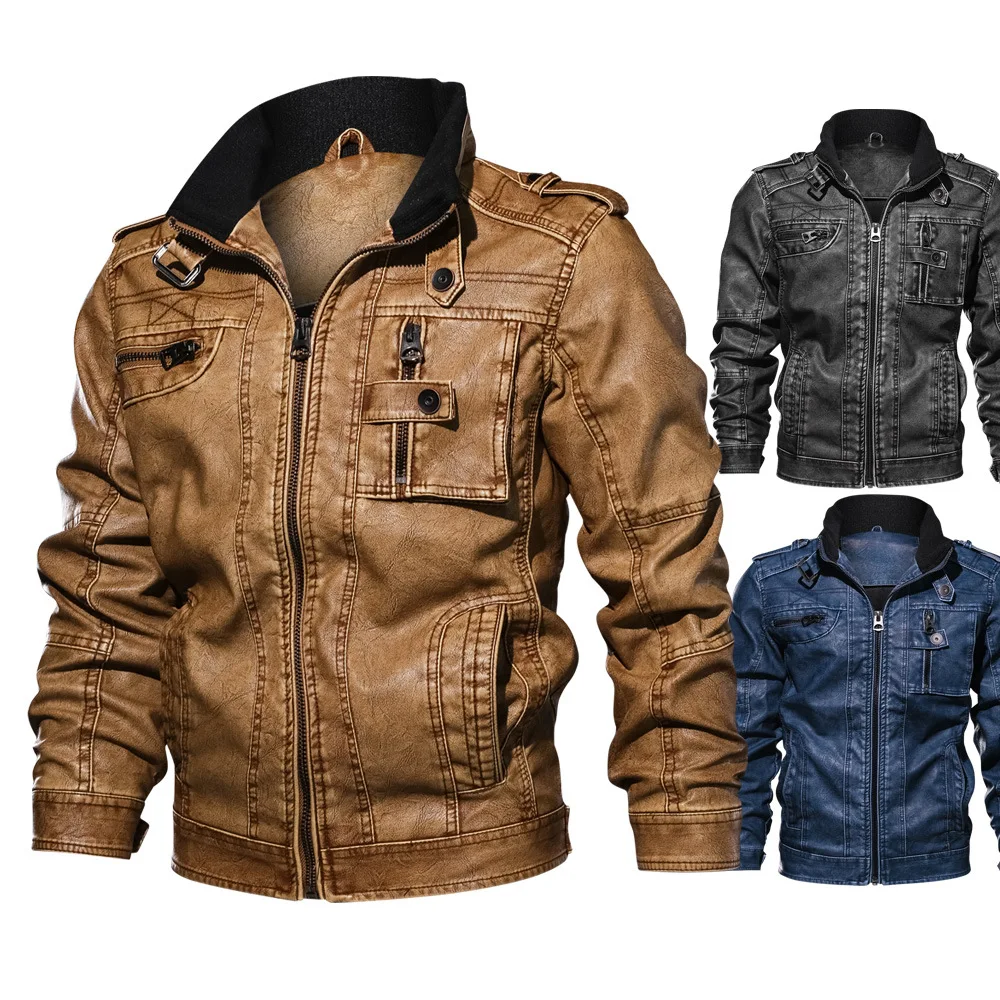 Factory high quality autumn winter men leisure men motorcycle leather jacket
Factory high quality autumn winter men leisure men motorcycle leather jacket