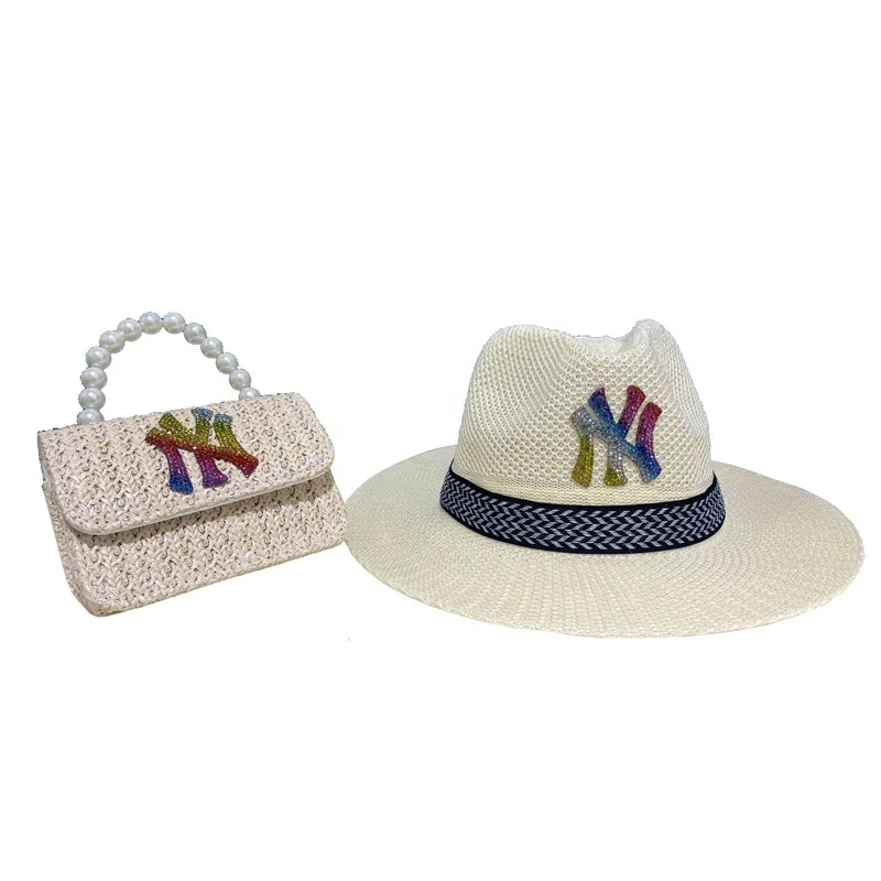 2021 New summer NY brand luxury fisherman hat straw bucket hat beach hat beach bag sets women's Pearl handle purse
2021 New summer NY brand luxury fisherman hat straw bucket hat beach hat beach bag sets women's Pearl handle purse