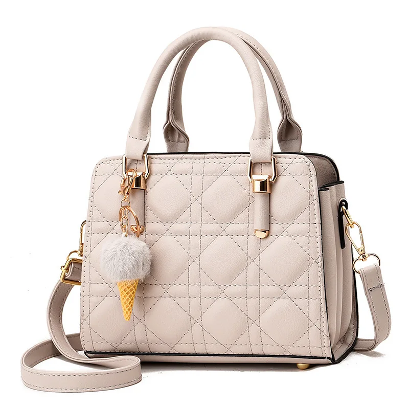 2021 woman handbag Single line large lattice solid color versatile ice cream pendant handbag wholesale, Customizable
2021 woman handbag Single line large lattice solid color versatile ice cream pendant handbag wholesale, Customizable