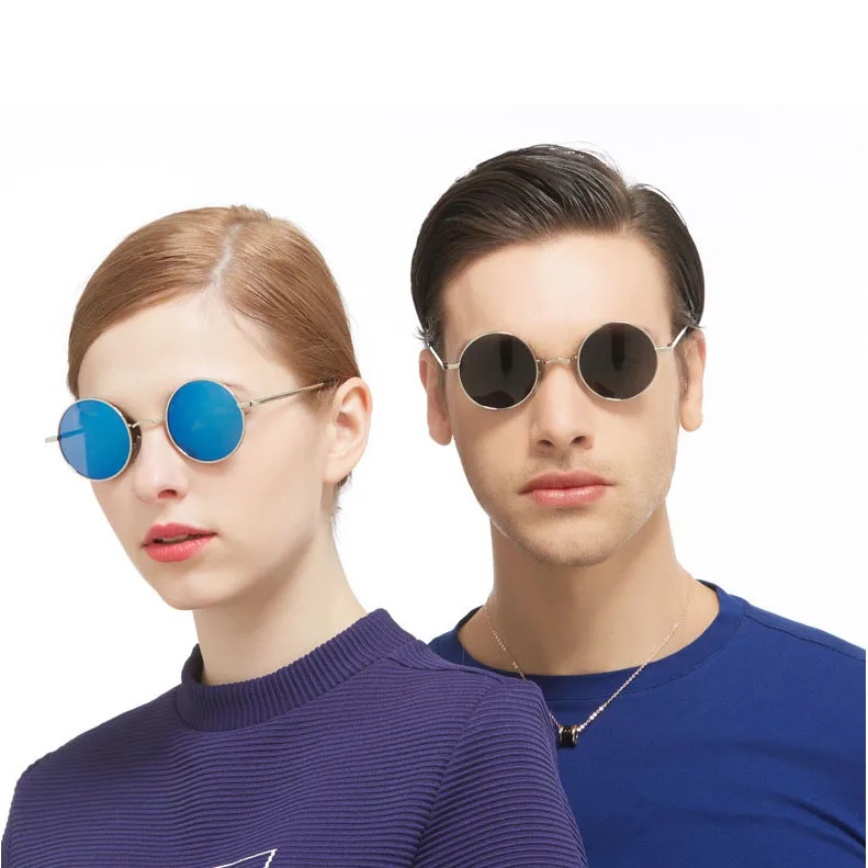 High quality unisex metal frame fashion round sunglasses men polarized, Custom colors
High quality unisex metal frame fashion round sunglasses men polarized, Custom colors