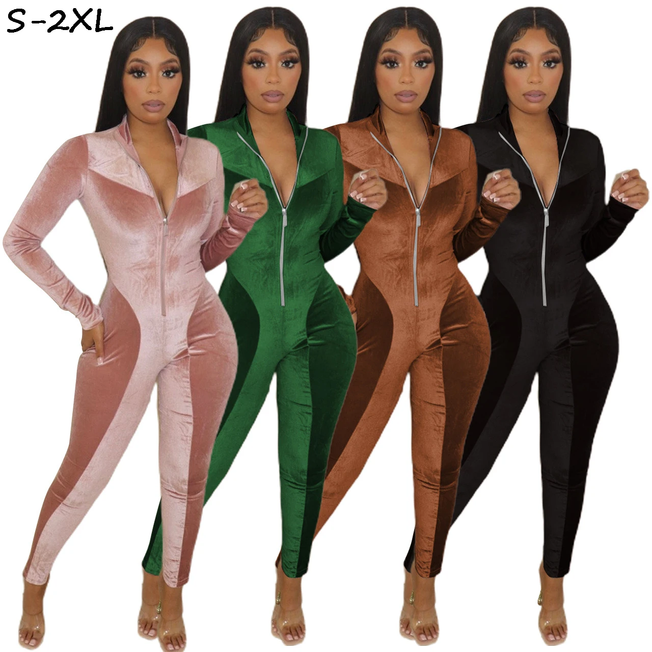 2022 New Arrivals Velvet Black One Piece Jumpsuit Women Fashion Woman Jumpsuits Elegant
2022 New Arrivals Velvet Black One Piece Jumpsuit Women Fashion Woman Jumpsuits Elegant