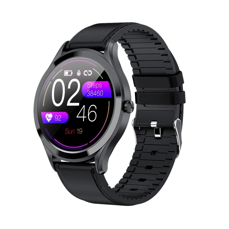 Black MK10 1.3 inch IPS Color Full-screen Touch Leather Belt Smart Watch Heart Rate Monitor New Arrival, Pink
Black MK10 1.3 inch IPS Color Full-screen Touch Leather Belt Smart Watch Heart Rate Monitor New Arrival, Pink
