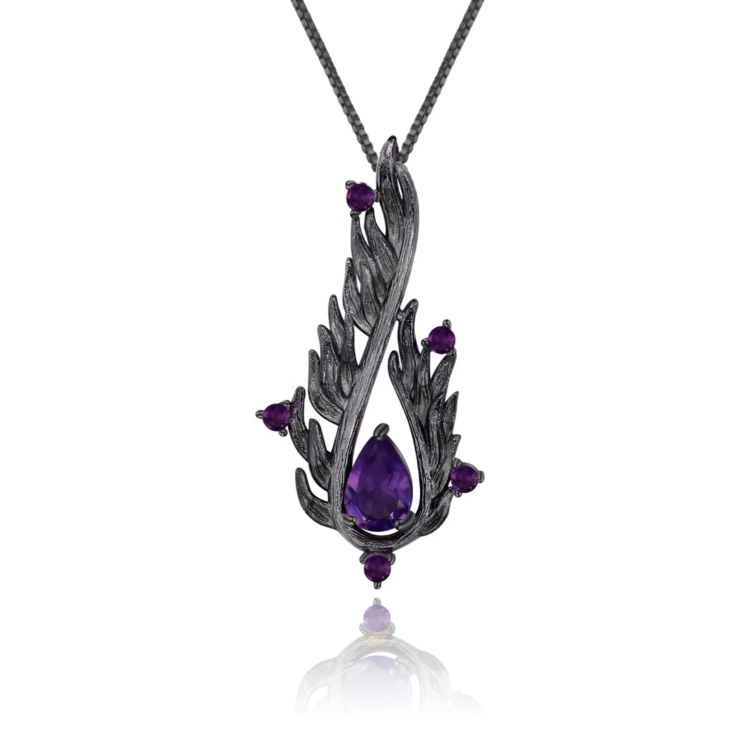 Abiding New Design Natural Amethyst Gemstone Necklace Real 925 Sterling Silver Necklace Jewelry
Abiding New Design Natural Amethyst Gemstone Necklace Real 925 Sterling Silver Necklace Jewelry