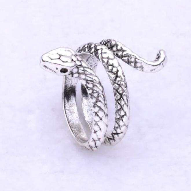 

Punk Style Top Selling Snake Shape Rings Stainless Steel Rings Jewelry Free Shipping Cheap Wholesale Items To Business