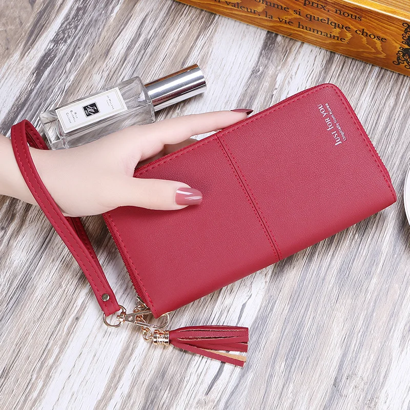 New Tassel Design Wrist Coin Purse For Ladies PU Leather Simplicity Phone Wallet Money Clips Zipper Card Holder Bag, 7 colors available
New Tassel Design Wrist Coin Purse For Ladies PU Leather Simplicity Phone Wallet Money Clips Zipper Card Holder Bag, 7 colors available