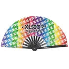 Hand Fan Large Hand Fans Rave Festival Large Bamboo Hand Fan For Women/Men