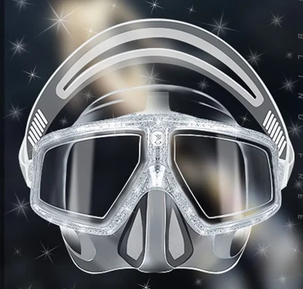 China New Arrival Products Waterproof Anti Fog Resin Lens Glitter Frame Half Face Snorkeling Freediving Spearfishing Diving Mask, Customized
China New Arrival Products Waterproof Anti Fog Resin Lens Glitter Frame Half Face Snorkeling Freediving Spearfishing Diving Mask, Customized