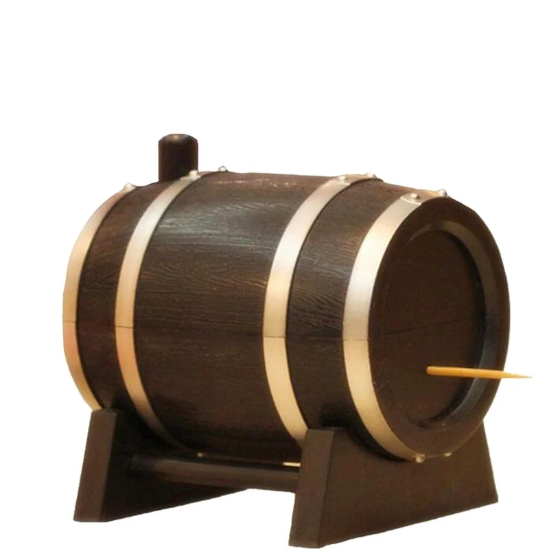 Wine Barrel Style Plastic Automatic Toothpick Box Toothpick Holders Container Toothpick Dispenser Holder
Wine Barrel Style Plastic Automatic Toothpick Box Toothpick Holders Container Toothpick Dispenser Holder
