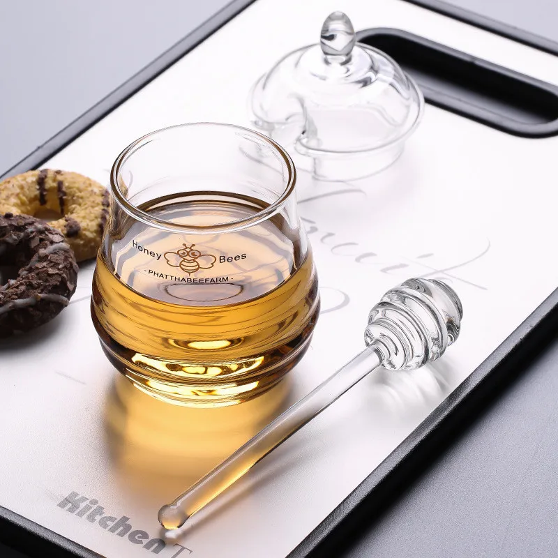 1Pc Glass Honey Spoon 15cm Long Handle Kitchen Gadget Honey Jar Dipper Stick Syrup Dispenser Server Keuken Accesoires, As photo
1Pc Glass Honey Spoon 15cm Long Handle Kitchen Gadget Honey Jar Dipper Stick Syrup Dispenser Server Keuken Accesoires, As photo