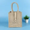 Wholesale Customized packing bag Square burlap Jute bag small Jute Bags