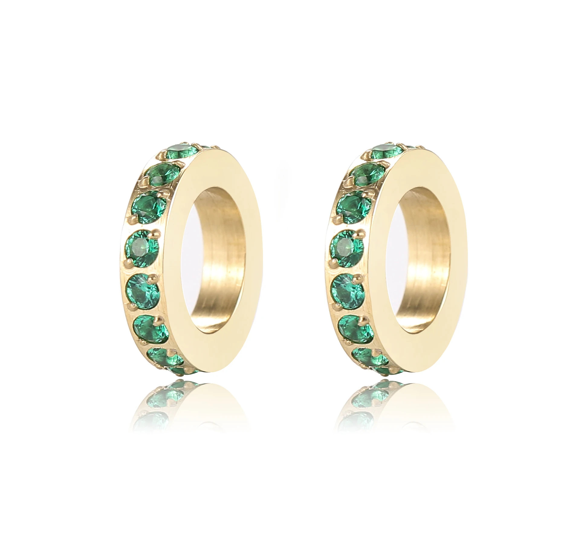 Ladies Accessories Jewelry Green Zircon Hoop Crystal Designer Charms For Jewelry Making
Ladies Accessories Jewelry Green Zircon Hoop Crystal Designer Charms For Jewelry Making