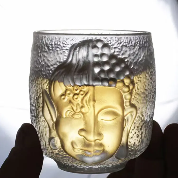 Wholesale 140 ml Custom Logo Irregular Decorative Healing Crystal Transparent Clear Glass Hot Cold Ice Coffee Buddha Coffee Cup, 3 colors
Wholesale 140 ml Custom Logo Irregular Decorative Healing Crystal Transparent Clear Glass Hot Cold Ice Coffee Buddha Coffee Cup, 3 colors
