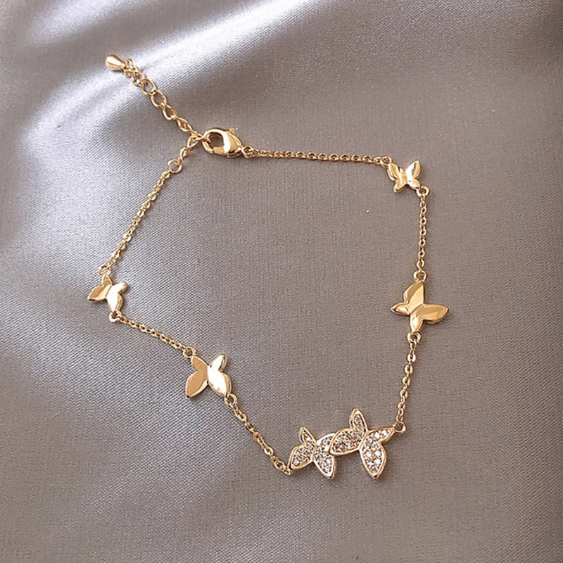 Personalised Dainty Charm Bracelets Minimalist Adjustable Jewelry For Girl Fashion Butterfly Bracelet Woman, Gold color
Personalised Dainty Charm Bracelets Minimalist Adjustable Jewelry For Girl Fashion Butterfly Bracelet Woman, Gold color
