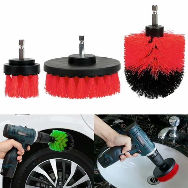 3 Pcs Electric Drill wheel Brushes Set for Cleaning car wheel cleaning brush, Black/white/blue/green/red/yellow or customized
3 Pcs Electric Drill wheel Brushes Set for Cleaning car wheel cleaning brush, Black/white/blue/green/red/yellow or customized