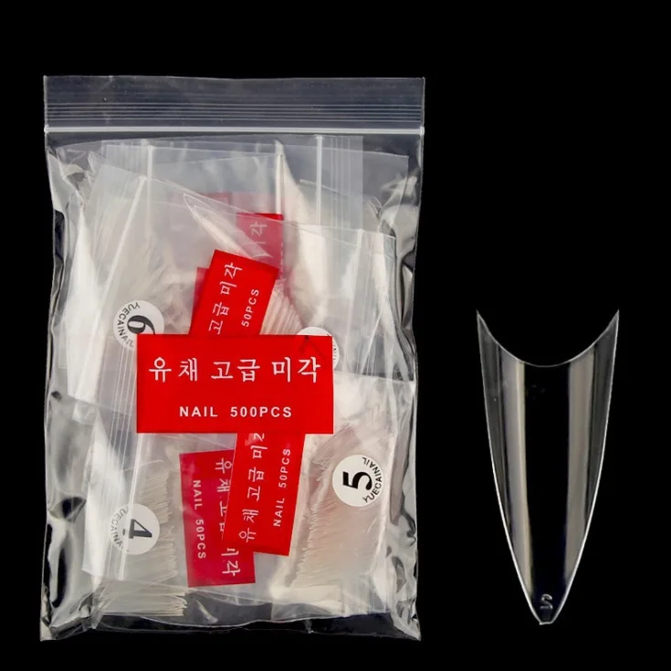 500pcs/pack Nail Art Tips Transparent False Coffin Nails Art Tips Pointed Shape Full Cover Manicure False Nail Tips
500pcs/pack Nail Art Tips Transparent False Coffin Nails Art Tips Pointed Shape Full Cover Manicure False Nail Tips