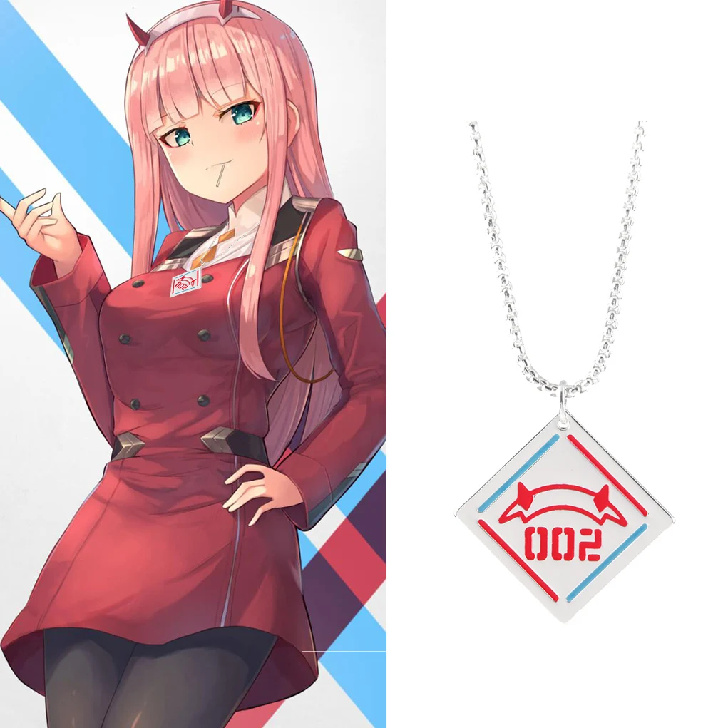 Anime DARLING in the FRANXX Square Pendant ZERO TWO Stainless Steel Necklace
Anime DARLING in the FRANXX Square Pendant ZERO TWO Stainless Steel Necklace
