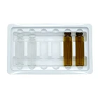 PET clear white ampoule packaging medical plastic tray