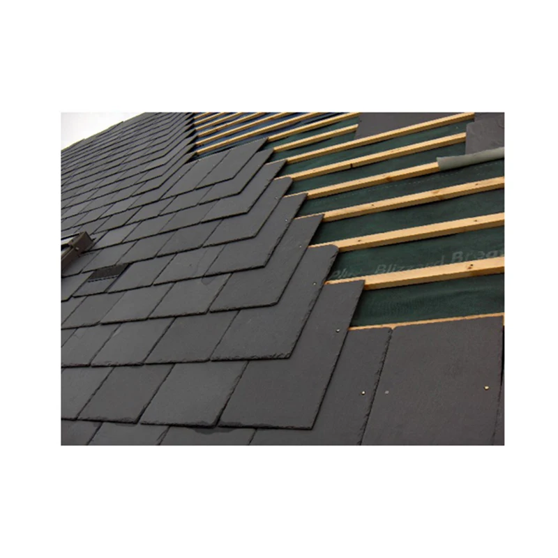Deep quarry slate stone roofing tiles black roofing stone