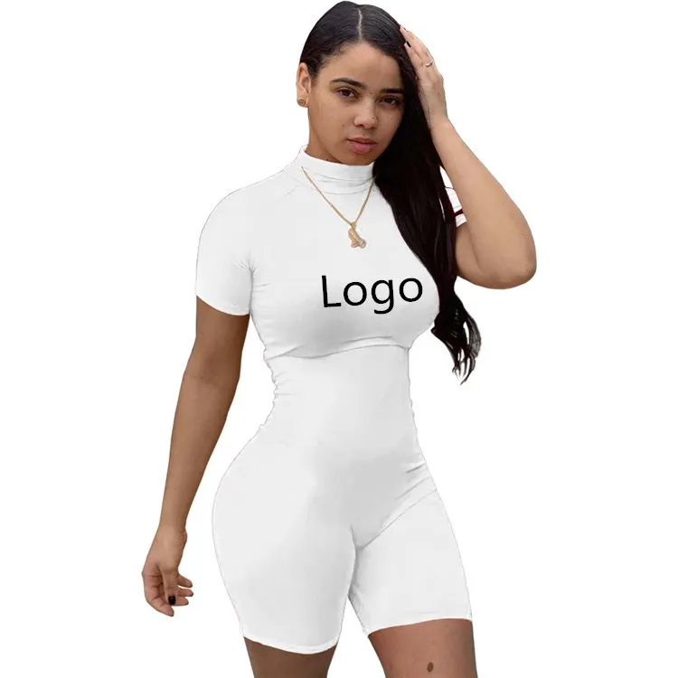 Custom logo women casual sports fitness bodysuits jumpsuit zipper half high collar gray sexy one piece short romper jumpsuit
Custom logo women casual sports fitness bodysuits jumpsuit zipper half high collar gray sexy one piece short romper jumpsuit