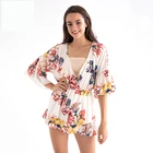 Wholesale Ladies Chiffon Floral Summer Rompers and Jumpsuits Stock