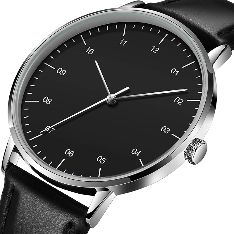 Wholesaler Japan Movementt stainless steel Case back 3atm waterproof Minimalist Men watch Leather Strap
Wholesaler Japan Movementt stainless steel Case back 3atm waterproof Minimalist Men watch Leather Strap