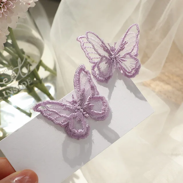 Cute Korean Butterfly Stud Earrings Double Layered Light Purple Butterfly Earrings For Girls Lady Women, As picture show
Cute Korean Butterfly Stud Earrings Double Layered Light Purple Butterfly Earrings For Girls Lady Women, As picture show