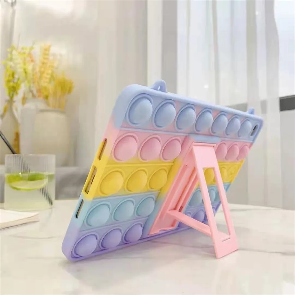 Push Bubble Case For iPad Pro 2020 2019 2018 iPad Air 1 2 Mini 5 4 3 2 1 Relive Stress Toys Silicone Rainbow Tablet Cover
Push Bubble Case For iPad Pro 2020 2019 2018 iPad Air 1 2 Mini 5 4 3 2 1 Relive Stress Toys Silicone Rainbow Tablet Cover