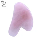 Wholesale Natural Healing Gua Sha Scrapping Stone Board Rose Quartz Crystal Tool