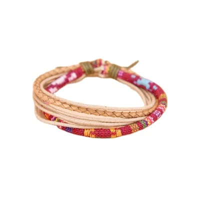 Aimgal Jewelry- Bohemian resort cotton rope leather handwoven bracelet lady leather hand rope birthday gift
Aimgal Jewelry- Bohemian resort cotton rope leather handwoven bracelet lady leather hand rope birthday gift