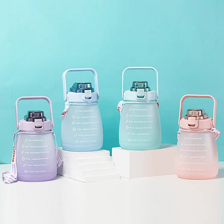 Color Changing Gallon Water Bottle Student Portable Outdoor Big Large Capacity Sports Bottle With Strap
Color Changing Gallon Water Bottle Student Portable Outdoor Big Large Capacity Sports Bottle With Strap