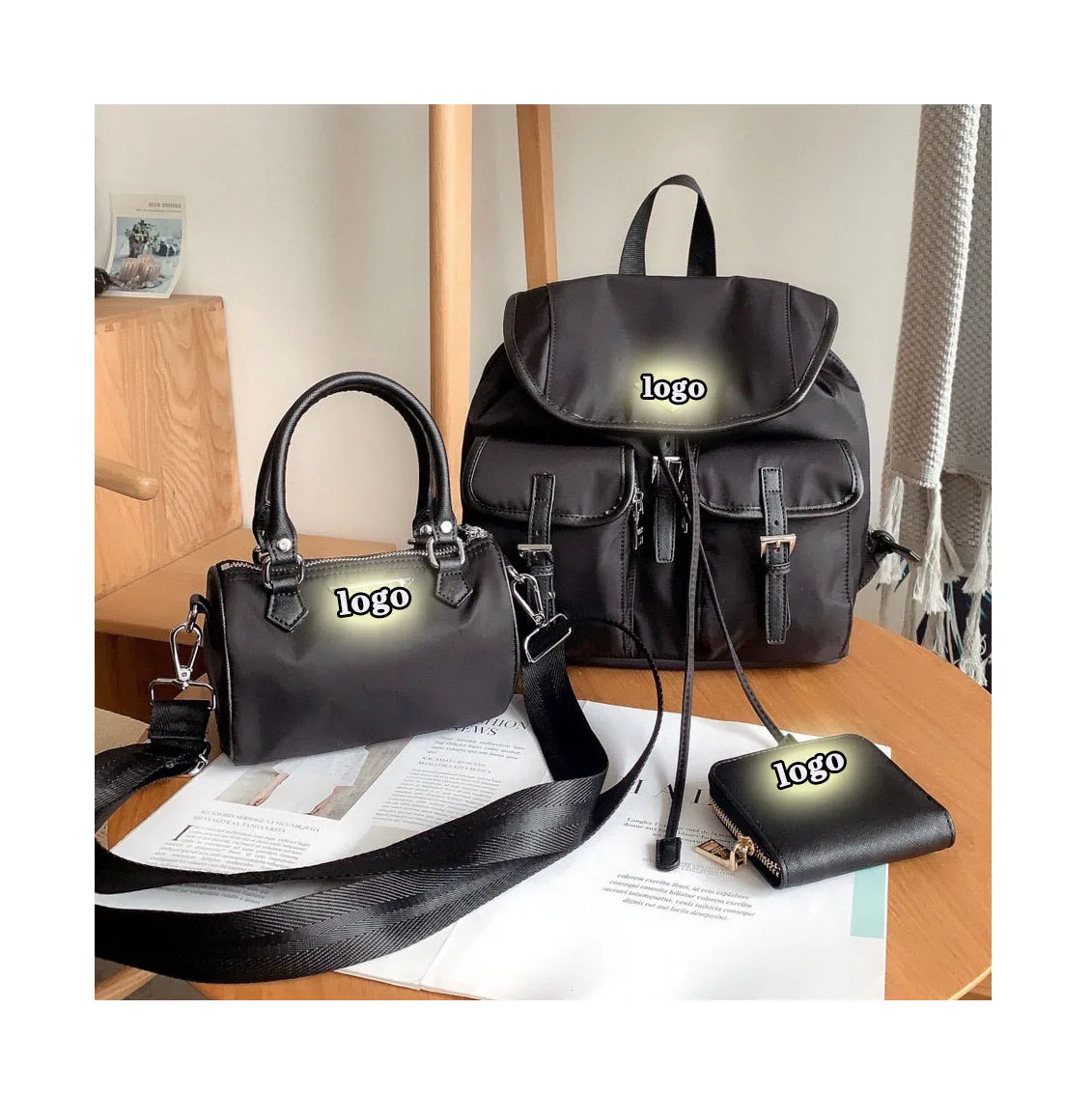 2022 popular designer women Fashion shoulder purses Fashion design 3 pieces backpacks Multi-functional bag set
2022 popular designer women Fashion shoulder purses Fashion design 3 pieces backpacks Multi-functional bag set