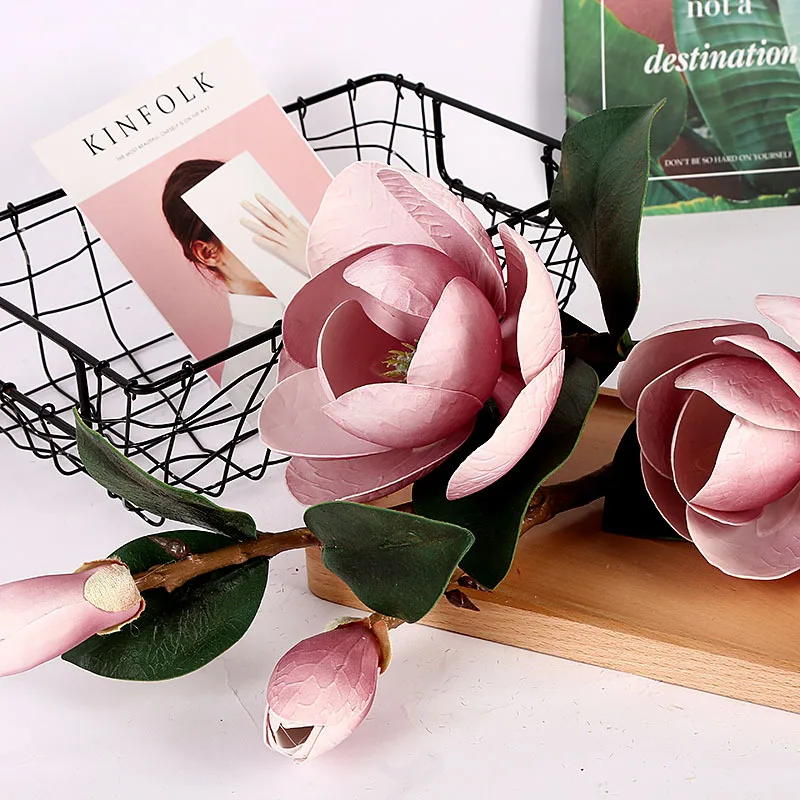 Home Table Decor Real Touch Faux latex Silk Flower Bouquet 95cm Magnolia Artificial Flower with Stem, Colorful
Home Table Decor Real Touch Faux latex Silk Flower Bouquet 95cm Magnolia Artificial Flower with Stem, Colorful