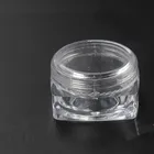 empty plastic loose powder sifter cosmetic jar 5ml