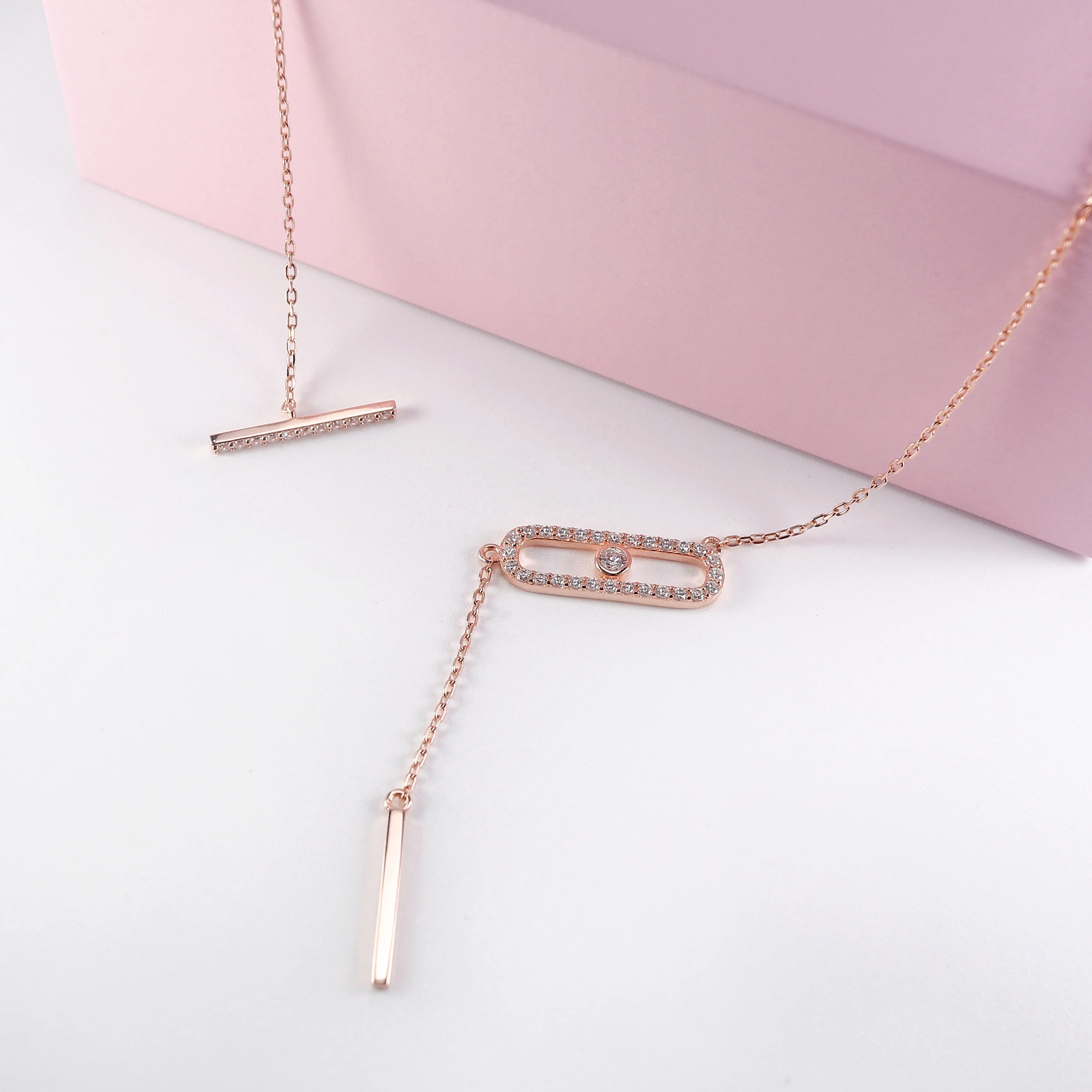 Custom Women 925 Sterling Silver Jewelry Long Chain Safety Pin Sweater paper clip statement necklace with Cubic Zirconia
Custom Women 925 Sterling Silver Jewelry Long Chain Safety Pin Sweater paper clip statement necklace with Cubic Zirconia