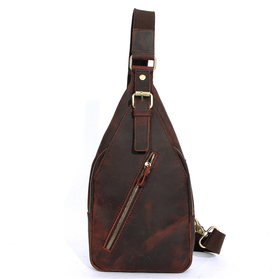 New High Quality Men Leather Sling Pack Chest Bag Crossbody Messenger Shoulder Pouch Fashion Casual Packet Travel Riding, Customized
New High Quality Men Leather Sling Pack Chest Bag Crossbody Messenger Shoulder Pouch Fashion Casual Packet Travel Riding, Customized