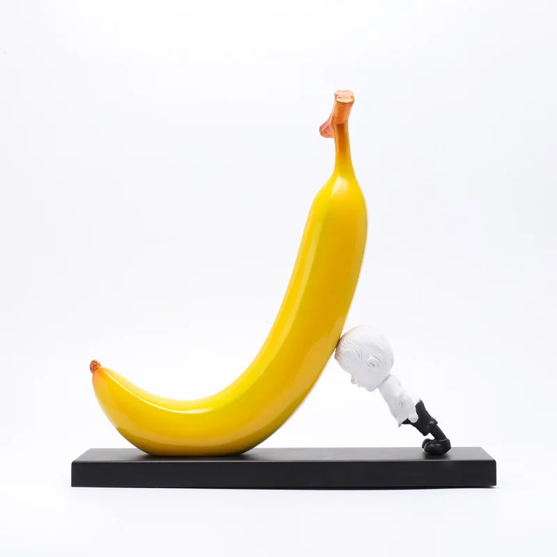 Simple modern creative children's head yellow banana fruit personality living room desktop gifts decoration ornaments, Blue
Simple modern creative children's head yellow banana fruit personality living room desktop gifts decoration ornaments, Blue