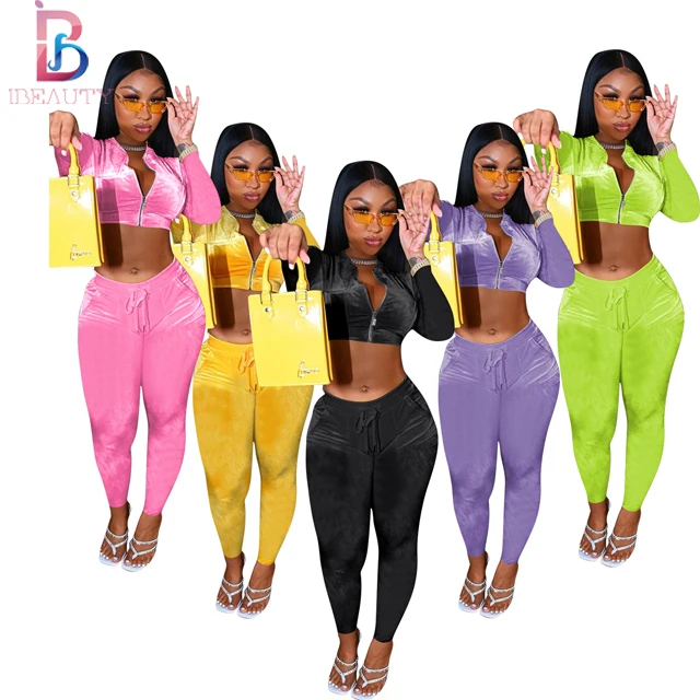 Ibeauty 2022 Trendy Women Clothing Sets Sexy Two Pieces Set Crop Track Suit Velvet Track Suits Female, As the picture and accept custom color
Ibeauty 2022 Trendy Women Clothing Sets Sexy Two Pieces Set Crop Track Suit Velvet Track Suits Female, As the picture and accept custom color