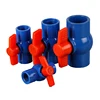 Philippines Market Deep Blue Color Box Packing PVC Ball Valve