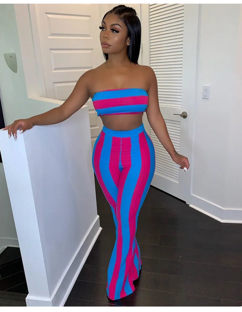 Striped Sexy Two Piece Suit Summer Outfits Off The Shoulder 2021 Womens 2 Piece Casual Sets, Customized color
Striped Sexy Two Piece Suit Summer Outfits Off The Shoulder 2021 Womens 2 Piece Casual Sets, Customized color