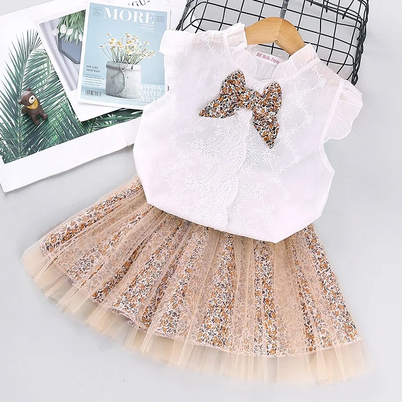 Kids Summer Lace Shirt Tulle Skirt Clothing Sets Children Boutique Short Sets Girl Casual Dress
Kids Summer Lace Shirt Tulle Skirt Clothing Sets Children Boutique Short Sets Girl Casual Dress