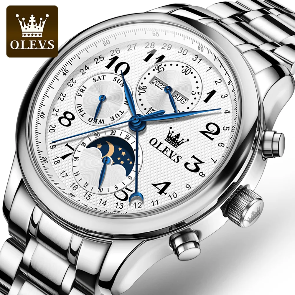 

OLEVS 6667 Coated Glass Men Men's Automatic Watches Skeleton Reloj Tourbillon Mechanical Watch mens wrist watch