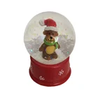 Christmas Decoration Resin Water Photo Bear Snow Globes